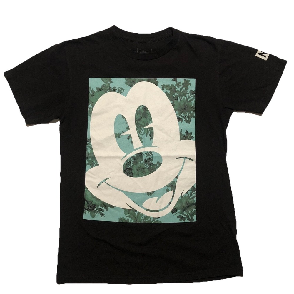 Mickey Mouse NEFF T Shirt Black Green Men's Size Small